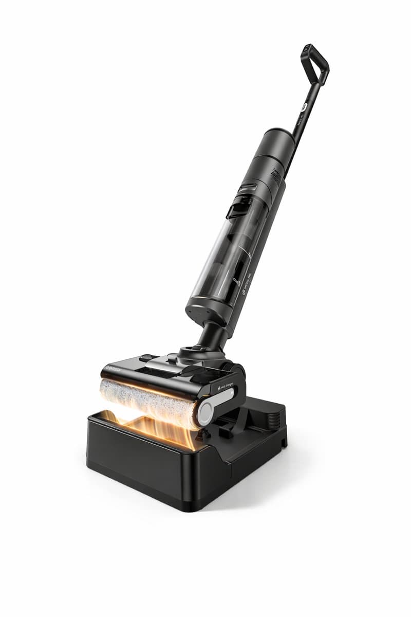 Nat en Droog Steelstofzuiger met Dweilfunctie - Vloerreiniger - 19000Pa Zuigkracht - 80°C Zelfreiniging - 5 Min Sneldrogend - 50 Min Accu - Anti Klit Borstel - 3 Standen - Plat Ontwerp - Voor Harde Vloeren — afbeelding 1