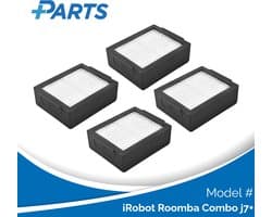 iRobot Roomba Combo j7+ Filters (4 Stuks, Plus.Parts® alternatief voor 4785883 / 4785887)