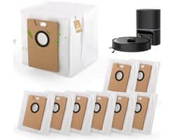 RongZy 8-pack Stofzakken voor Tapo RV30 Max Plus Stofzuiger Vervangende Stofzak Compatibel met Tapo RV20 Max Plus RVA202 Stofzak Vervangende Accessoires voor de Stofzuiger