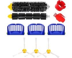 BukkitBow - Accessoireset Geschikt voor iRobot Roomba 600 series - Met HEPA Filters, Roller, Zijborstels, Mopdoeken & Stofzakken - Vervangingsonderdelen - 10-Delige Set