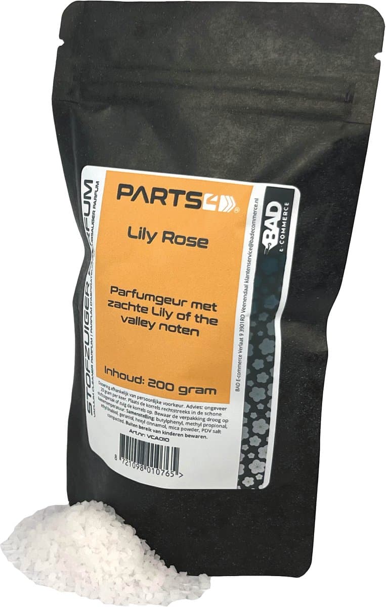 PARTS4® Stofzuiger parfum Lily Rose | 200 gram in hersluitbaar zakje | Verspreidt een aangename geur tijdens het stofzuigen — afbeelding 1