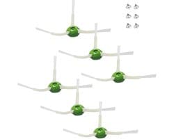 17Parts 6-Pack Premium Edge Brushes – Compatibel met iRobot i-, j- & e-Serie – Zijborstels voor i1+/i2+/i3+/i4+/i5+/i6+/i7+/i8+/j6+/j7+/j8+/e5/e6 – Stofzuiger Onderdelen & Accessoires – Duurzame Kunststof Structuur – Efficiënte Reiniging