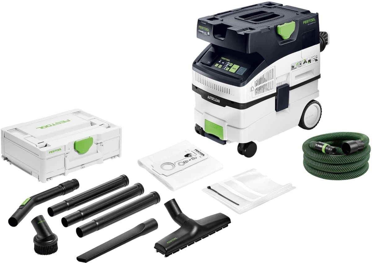 Festool CTM MIDI I AC CLEANTEC mobiele afzuigunit 1200 W 15 l stofklasse M + standaard reinigingsset — afbeelding 1