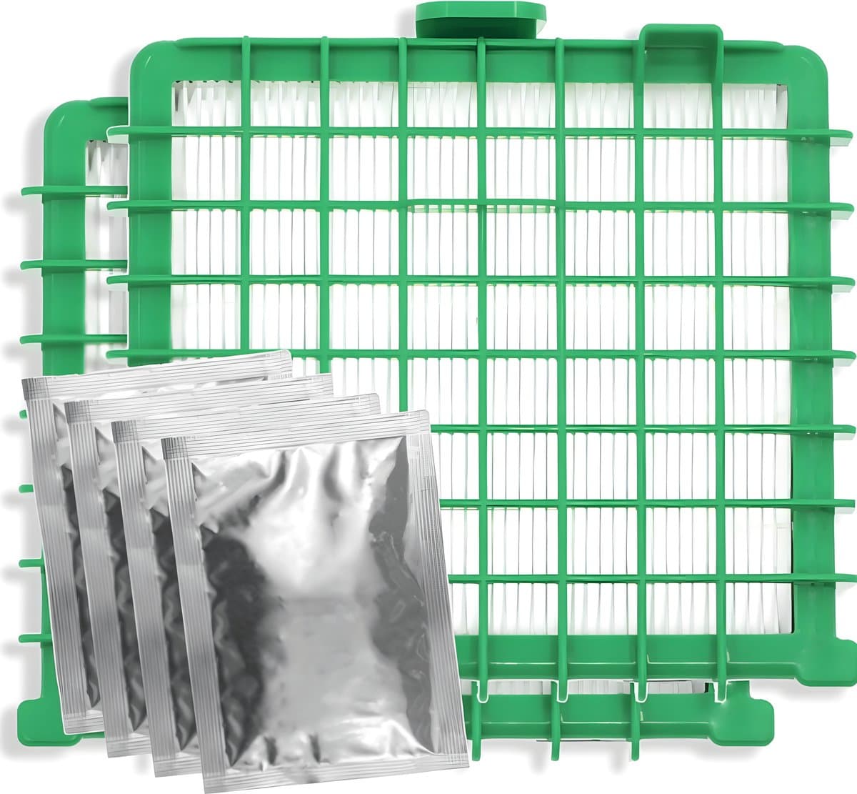 2x HEPA filter geschikt voor Rowenta Silence Force, Force Compact, Extreme, Extreme Compact, X-Trem Power & X-Trem Power XL - Vervangt Zr002901 - Inclusief 4 geurzakjes — afbeelding 1