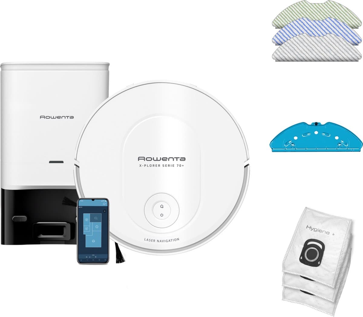Robotstofzuiger RR8497 - X-Plorer Serie 70+ - Wit — afbeelding 1