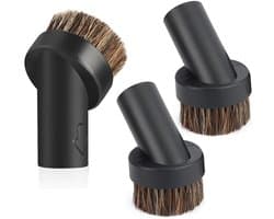 Paardenhaar Borstelkop Set - Universele Stofzuigerborstels - 3 Stuks