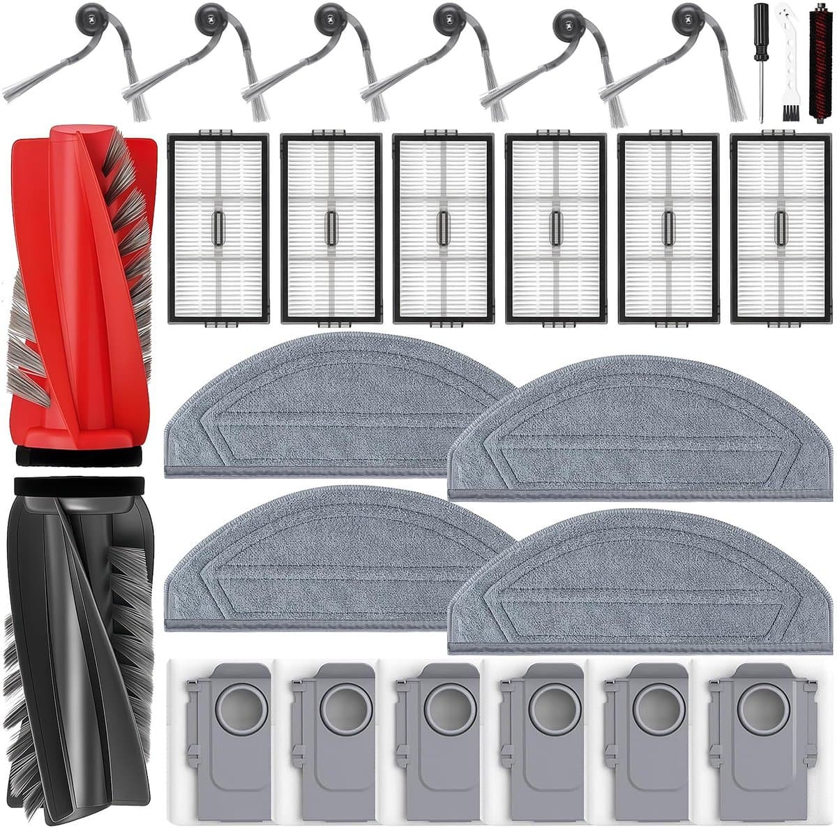 Dailygoods- Accessoires 27 Stuks - Hoofdborstel/Filters/Stofzakken - Dweilpads/Zijborstels - Onderhoudsborstel/Reinigingsborstel - Perfecte Compatibiliteit - Robotstofzuiger — afbeelding 1