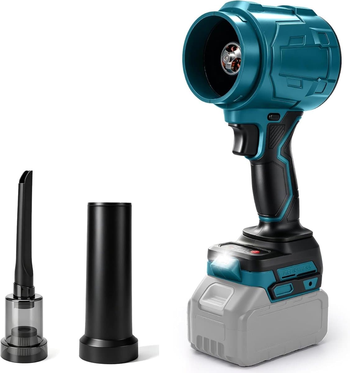 Battery Blower & Handheld Vacuum Cleaner 2-in-1 Compatible with Makita 18 V Battery (without Battery), Brushless - ShopVlot — afbeelding 1
