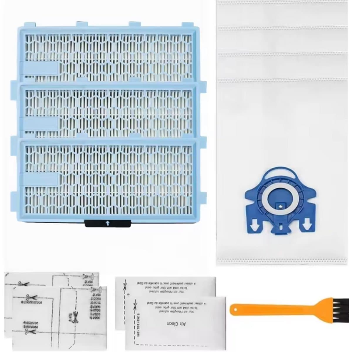 Geschikt voor Miele C2 C3 S5 S8 SF-HA 50-serie stofzuigers HEPA-filter 3D Airclean GN stofzak motorbeschermingsfilter — afbeelding 1
