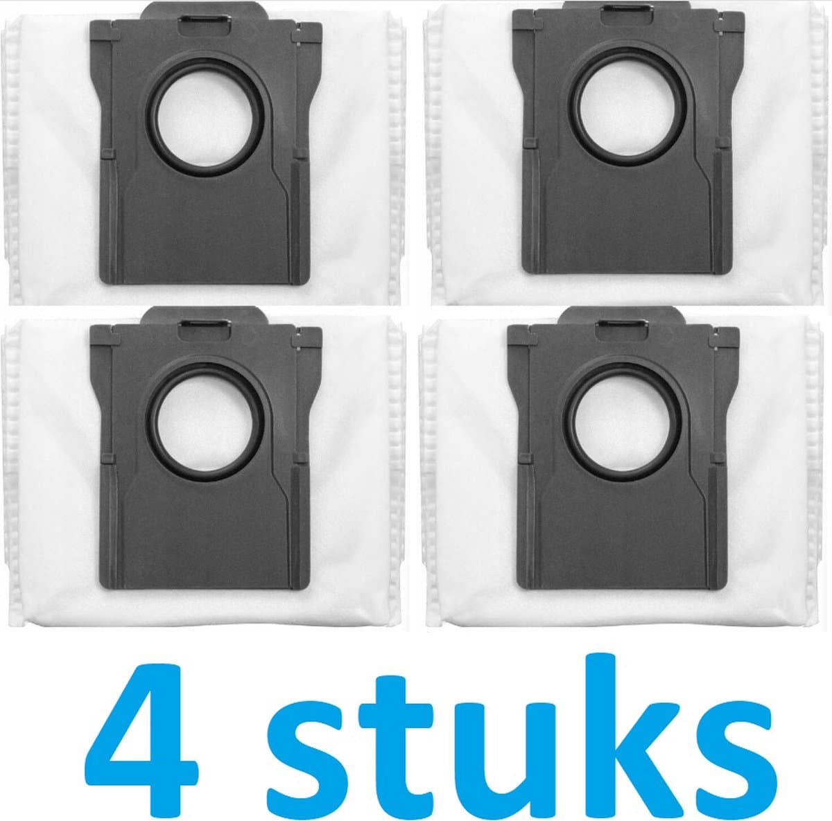 4 x stofzuigerzak voor de robot Dreame X30 - X40 - L10s ultra pro heat - X50 - Grote capaciteit tot 3L - beste kwaliteit vervangingen - voor Dreame L10s pro Ultra/L10s Pro Ultra Heat/X40 Ultra E12/L40 Ultra/L10s Ultra Gen2 - stofzuigerzakken — afbeelding 1