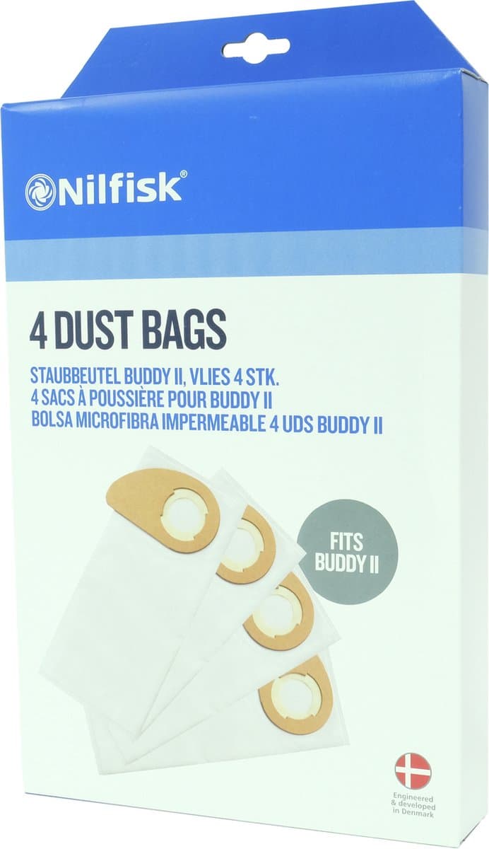 Nilfisk Buddy Serie - Synthestische Stofzakken - 4 st — afbeelding 1