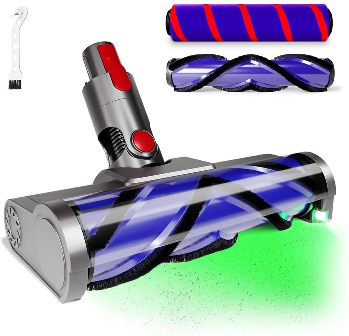 Accessoires Geschikt voor Dyson V7, V8, V10, V11 en V15 stofzuigers; gemotoriseerde borstels (met twee direct aangedreven bladen); Geschikt voorharde vloeren en laagpolige tapijten. — afbeelding 1