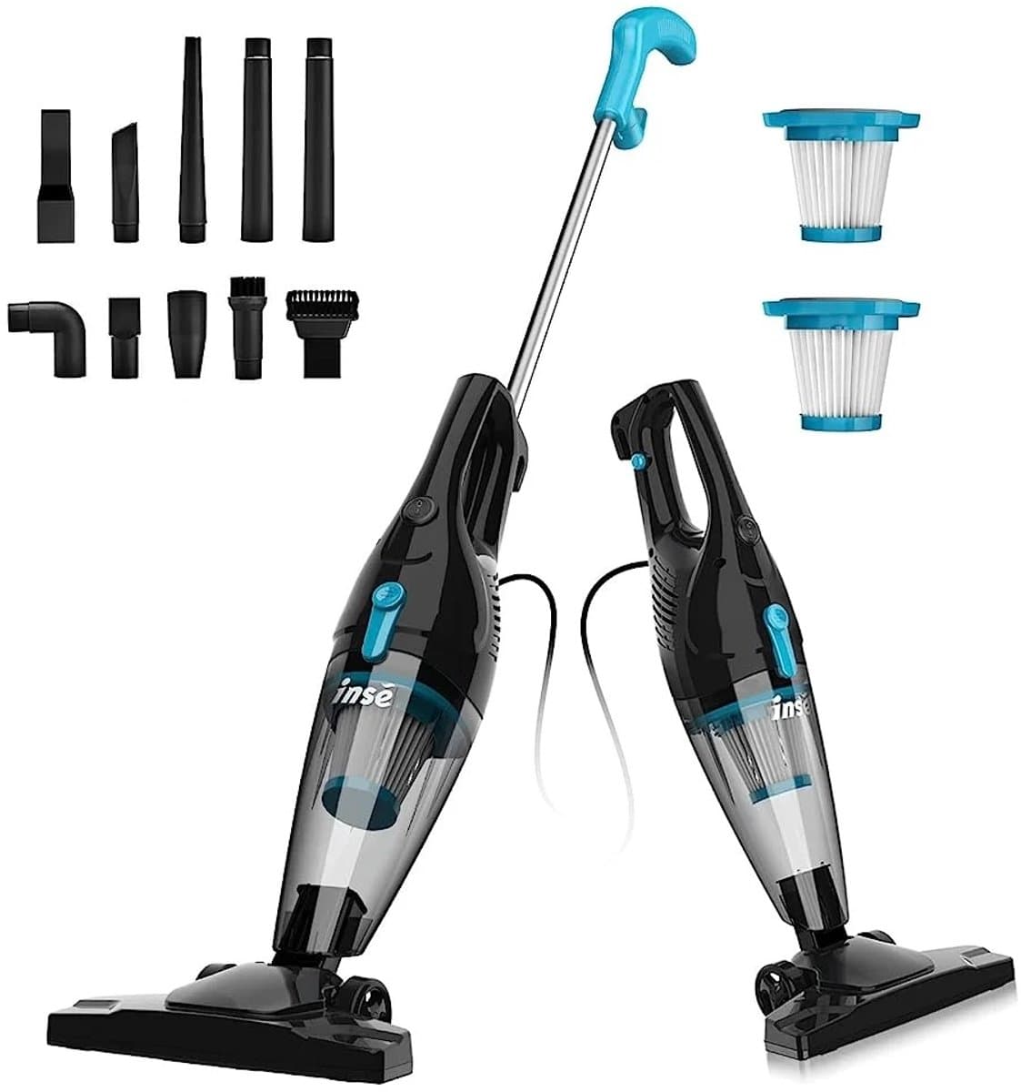 R3S Stofzuiger Met Snoer - Krachtige 3-in-1 lichtgewicht - Handheld Stick - Kruimeldief - Blauw — afbeelding 1