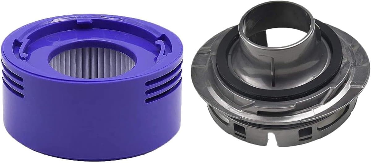 2 stucks - 1 kap + 1 filter - Vervangend HEPA-filter en motorkap compatibel met Dyson V8 V7 bootstofzuigers met snoerloze steel — afbeelding 1