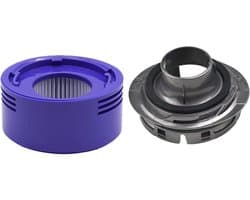 2 stucks - 1 kap + 1 filter - Vervangend HEPA-filter en motorkap compatibel met Dyson V8 V7 bootstofzuigers met snoerloze steel