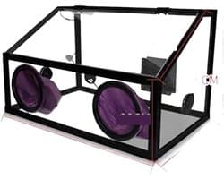Stofbox Ventilator - Afzuigkap Slijpmachine - Stofvrij Werken - 30W Krachtige Zuigkracht - 58x35x35CM - Transparant