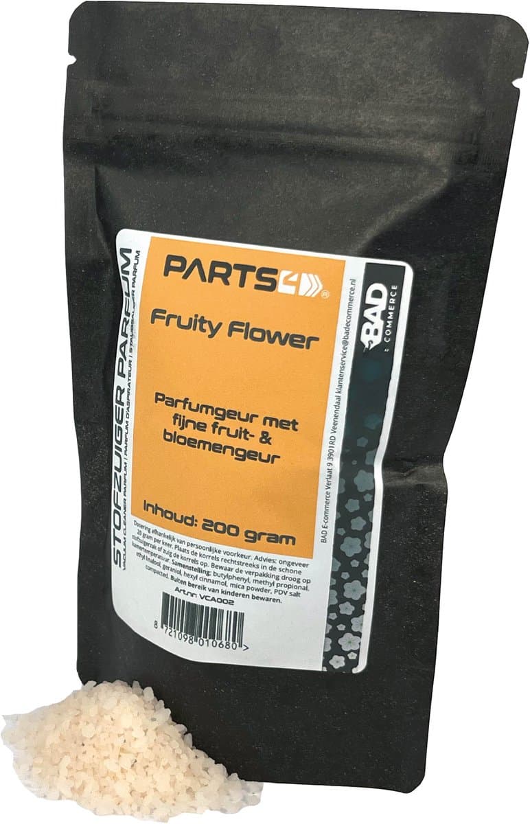 PARTS4® Stofzuiger parfum Fruity Flower | 200 gram in hersluitbaar zakje | Verspreidt een aangename geur tijdens het stofzuigen — afbeelding 1