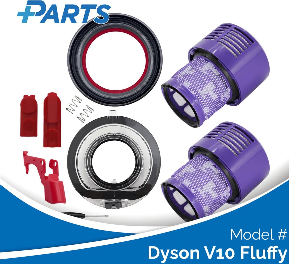 Dyson V10 Fluffy Onderhoudsset (Plus.Parts® alternatief voor 969082-01) — afbeelding 1