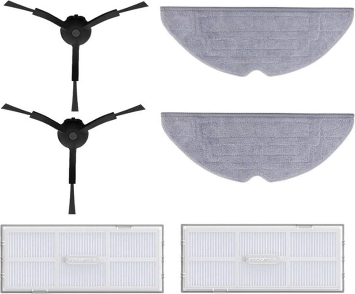 Roborock Originele Robotstofzuiger Onderdelen-Accessoires Kit-Voor Roborock S8/S8+/S7 Max Ultra-Wasbare Filter2, Dweildoek2, Zijborstel*2 — afbeelding 1