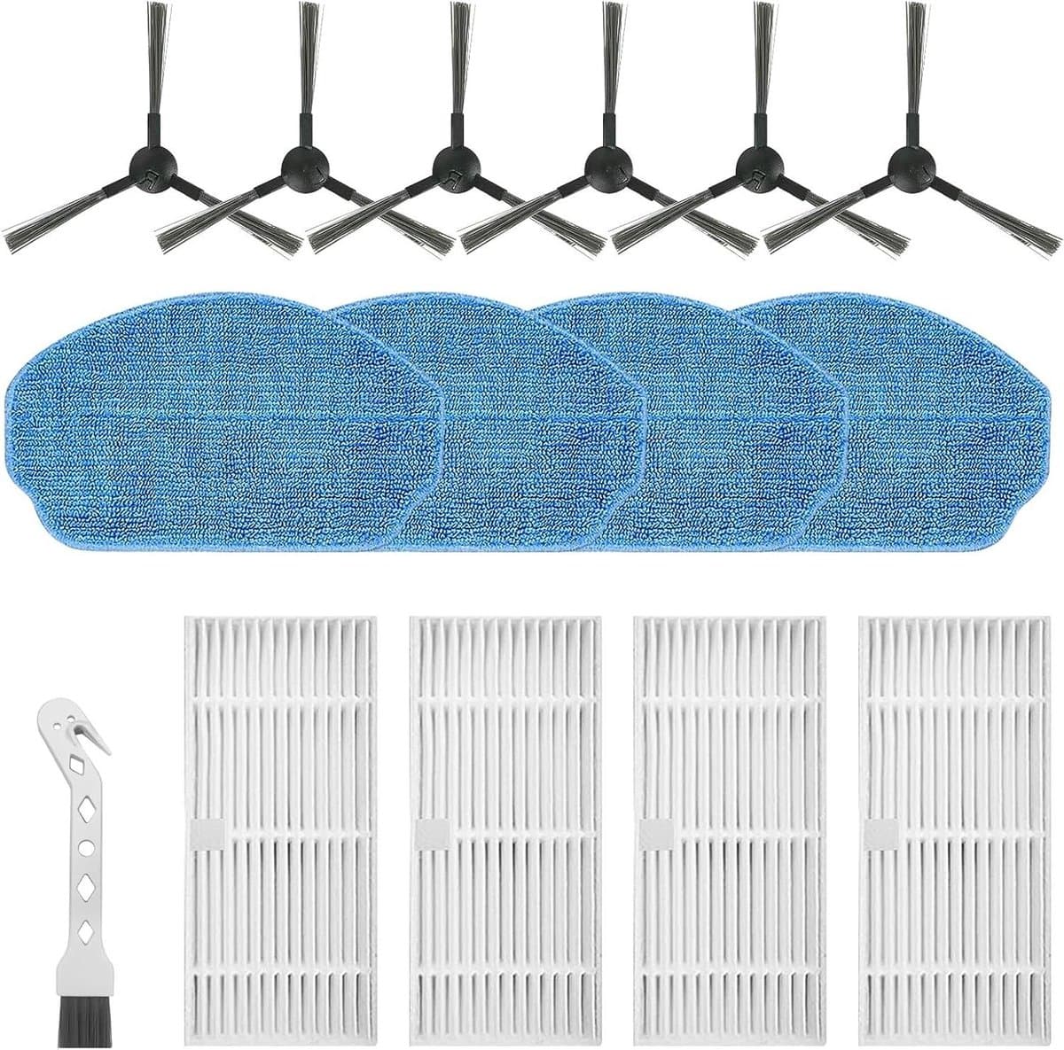 Cosensi - Accessoires voor robotstofzuiger: zijborstels, filters, schoonmaakdoeken, reinigingsborstels — afbeelding 1