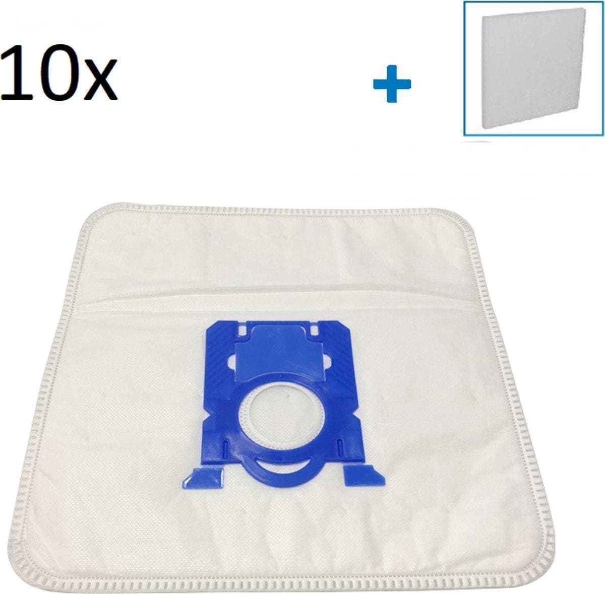 10x Stofzuigerzakken Geschikt Voor Philips Performer Expert Stofzuiger Modellen - S-Bag Type - Set Van 10 Zakken Met 2 Stuks Filter — afbeelding 1