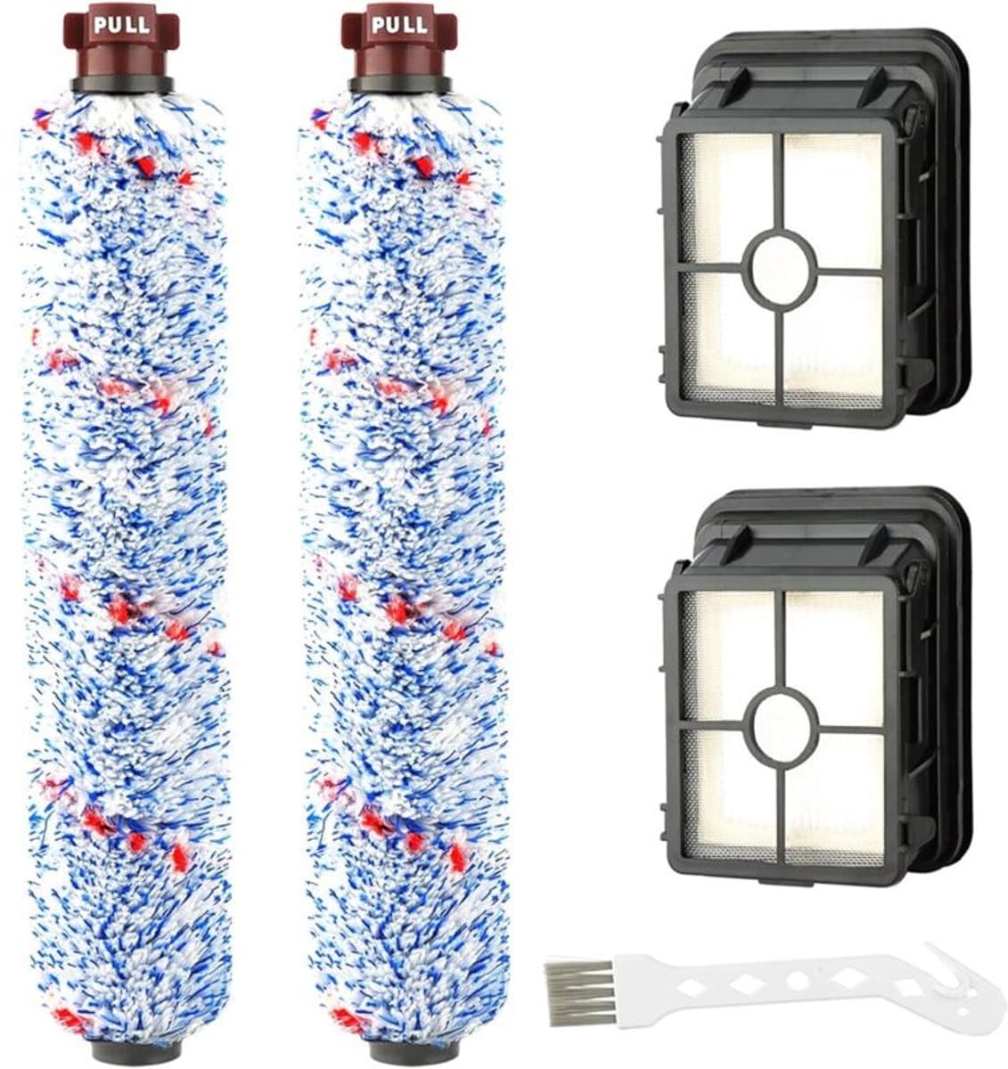 Vervangingsonderdelen: 2 multifunctionele rolborstels + 2 filters, Geschikt voor BISSELL Crosswave series 17132 en 2225N. — afbeelding 1