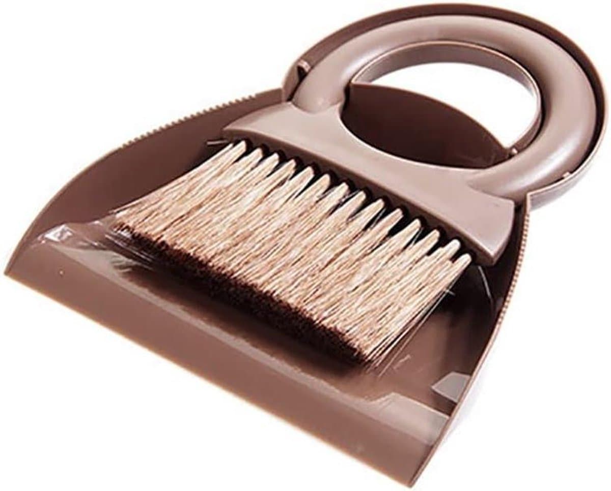 Mini Bezem Stoffer - Reinigingsset Klein - Desktop Schoonmaken - Ruimtebesparend Ontwerp - Compact Formaat - Kleur D — afbeelding 1