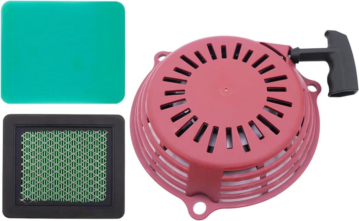 Trekstarter en Luchtfilter Set voor Grasmaaier Motoren GC135 GCV135 GC160 GCV160 — afbeelding 1