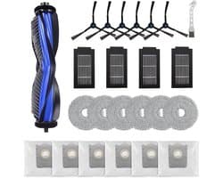 Accessoireset Geschikt voor Ecovacs Deebot T50 Pro Omni, T50 Omni, T50 Max en T50 Pro — 1 Hoofdborstel, 4 Filters, 6 Stofzakken, 6 Reinigingsdoeken, 6 Zijborstels — Reserveonderdelen
