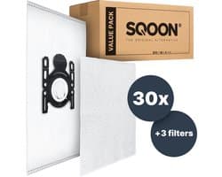 SQOON® Stofzuigerzakken- 30 X - Geschikt voor Bosch - Siemens en Bosch Type G All en BBZ41FGALL - SI52