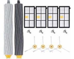 Vervangende Accessoireonderdelenkit Geschikt voor iRobot Roomba 800/900 Series (860, 865, 866, 870-876, 880, 886, 896, 960, 966, 971, 976, 980, 981), Vervangende Borstels & Filters