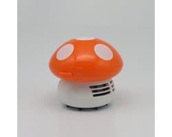 Efficiënte Mini Handstofzuiger Nat en Droog, Draagbare Schrobber voor Keukenbladen, Tafels en Kantoor, Laag Geluid, Eenvoudig Te Reinigen(Oranje)