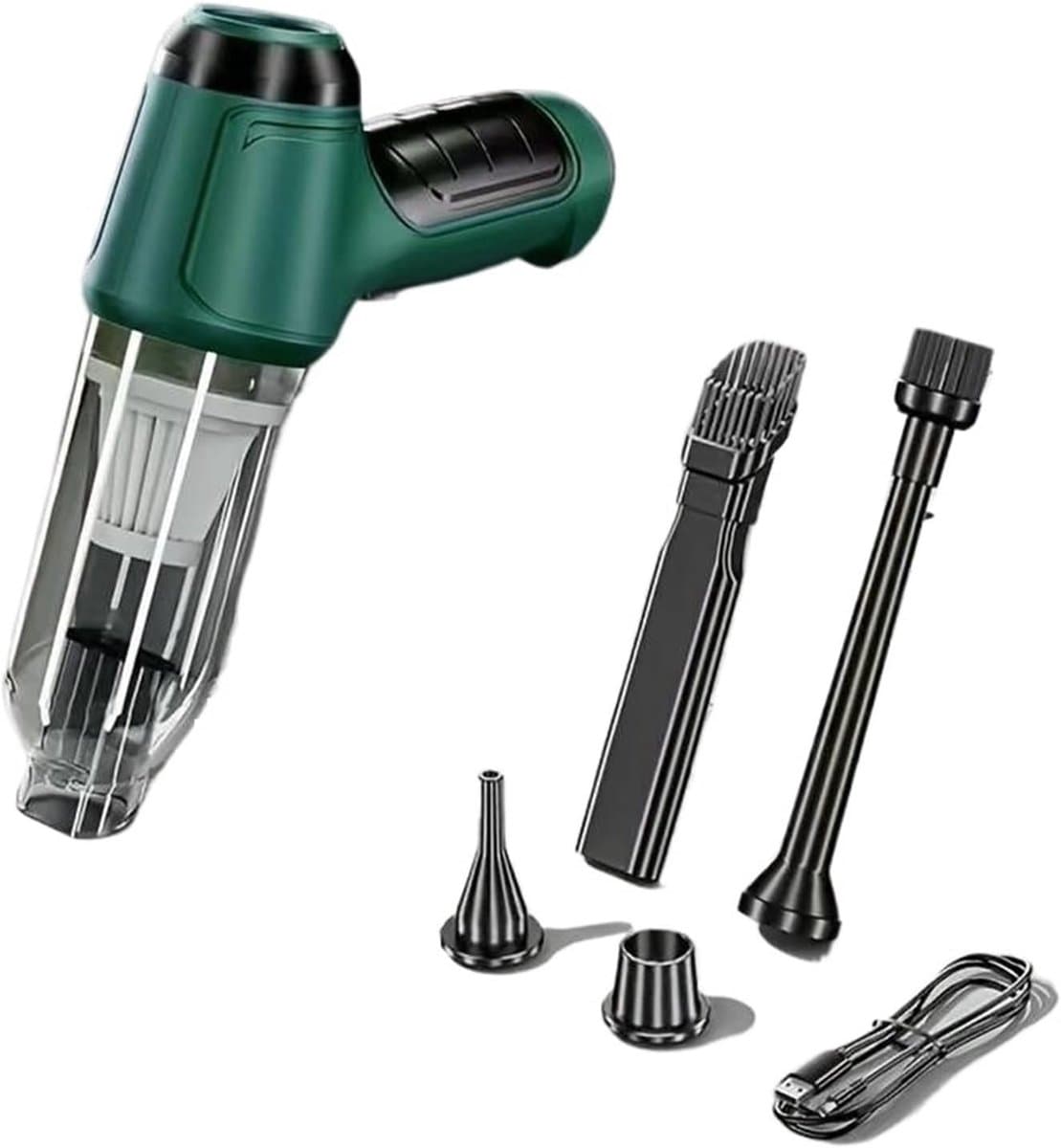 Draagbare Stofzuiger - Handstofzuiger Auto - Auto Interieur Reinigen - Sterke Zuigkracht - 500 Gram - Grijs — afbeelding 1