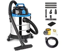 Nexvo® Karcher - Karcher Stofzuiger - Bouwstofzuiger - Festool Stofzuiger - Bouwstofzuiger Zonder Zak - Zilver - 35cm x 35cm x 51cm