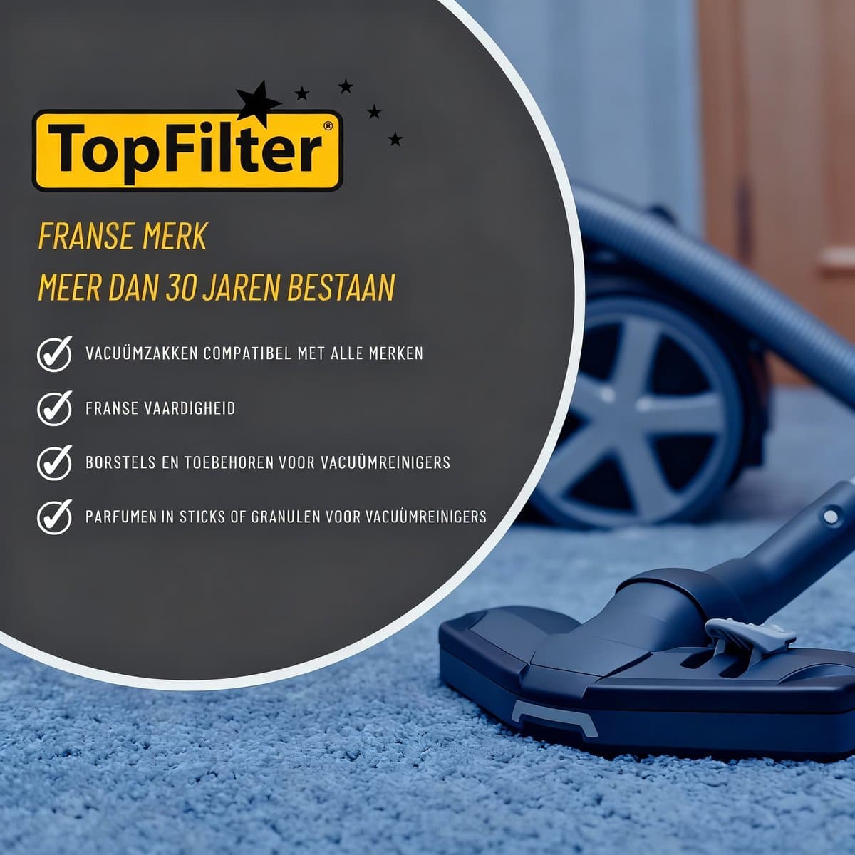 Set van 8 Miele TopFilter stofzuigerzakken — afbeelding 1