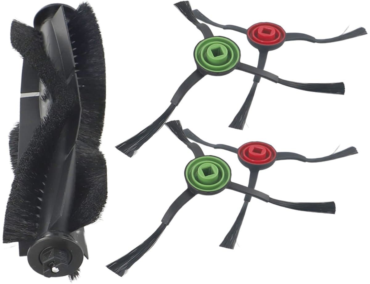Accessoires voor de Tikom G8000/G8000Pro robotstofzuigers: hoofdborstel en zijborstel. — afbeelding 1