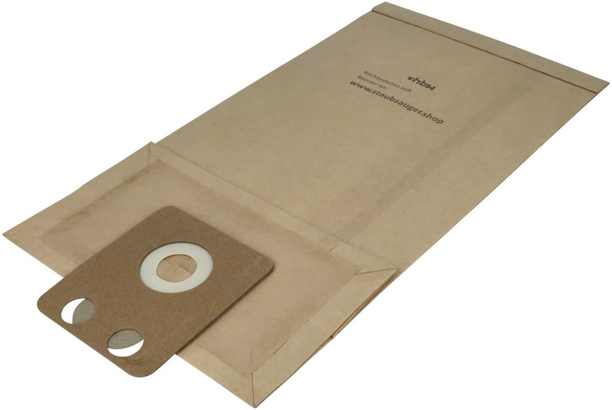 vhbw 30 stuks stofzakken, compatibel met Nilfisk VP700, VP500 en VP400 stofzuigers – 45,3 cm x 22,7 cm, bruin — afbeelding 1