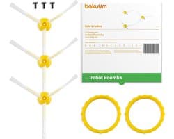 3x Zijborstels & Schroeven voor iRobot Roomba 800/900 Serie - Duurzaam