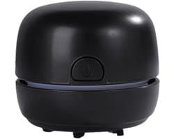 Mini bureaustofzuiger, sterke zuigkracht en laag geluidsniveau, compact tafelstofzuiger voor bureau, keuken, gameroom, school en studentenkamer(Zwart)