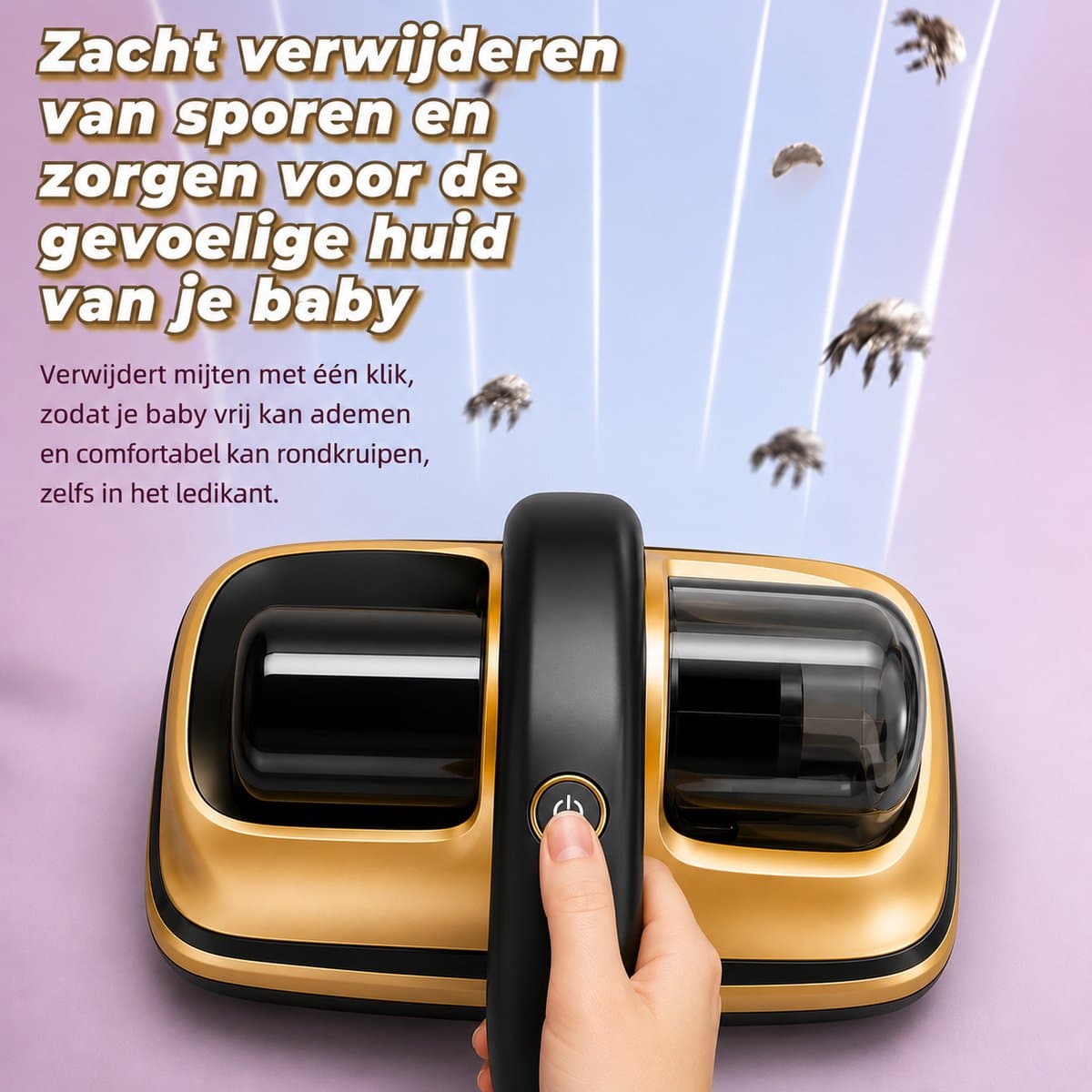 Draadloze Matrasreiniger met UV-C – Huisstofmijt Verwijderaar — afbeelding 1