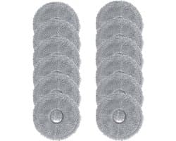 12 stuks microvezel dweilpads voor Dreame L10/L10s/L20/L40/X40/X50, Xiaomi X10+/X20+, Roborock Qrevo S5V Curv, reserve mopdoeken robotstofzuiger accessoires