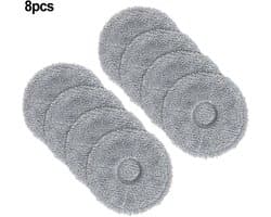 Dweilpads - Geschikt voor dreame X10 / S10 Plus / L10S Ultra - Mop Pad - 8stuks Grijs