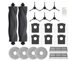 Accessoireset geschikt voor Dreame L10s Ultra Gen 2 / L10s Pro Ultra Heat / X30 Ultra / Mova E30 Ultra, met hoofdborstels, stofzakken, dweildoeken, zijborstels en filters