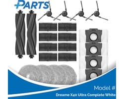 Dreame X40 Ultra Complete White Onderhoudsset (Plus.Parts® alternatief voor RAK49)