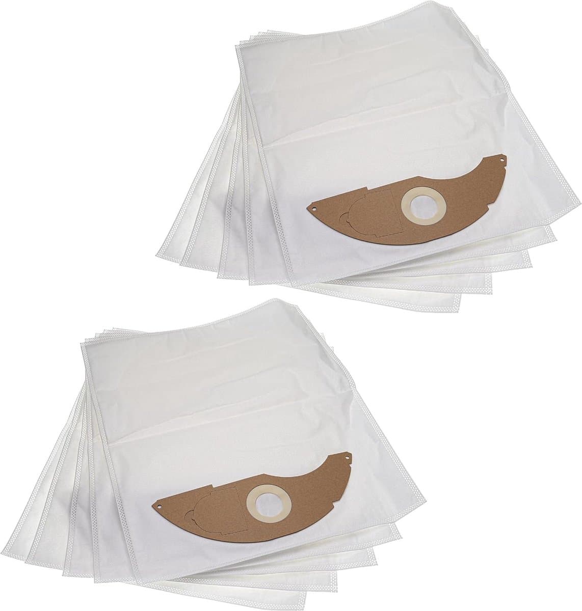 10 Stofzakken, compatibel met Kärcher NT 22/1 Ap L, NT 22/1 Ap Te L stofzuiger, 42 x 26,5 cm, wit — afbeelding 1