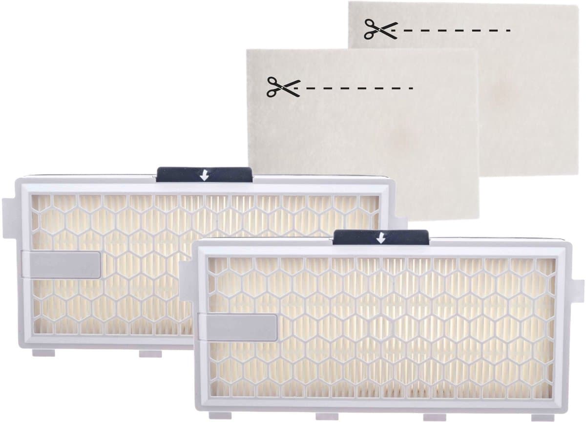 Kleanburg ® Filterset geschikt voor Miele – 2x HEPA H13 Filters + 2x Motorfilters – Vervangt Miele SF-HA50 – Classic C1, Compact C1 & C2, Complete C2 & C3, Guard S1/L1/M1 en S4000 series — afbeelding 1