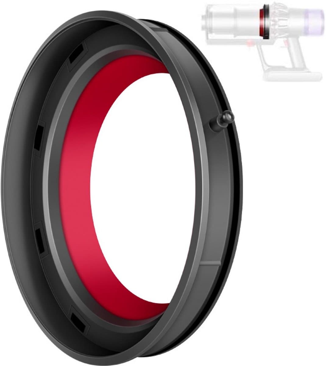 Afdichtring Geschikt Voor Dyson V11stofreservoir - Afdichtring - Reserveonderdelen - Stofdoosafdichting - Accessoires - Stofzuiger - Afvalcontainer - Stofzuiger Vervanging Onderdelen - Zwart — afbeelding 1