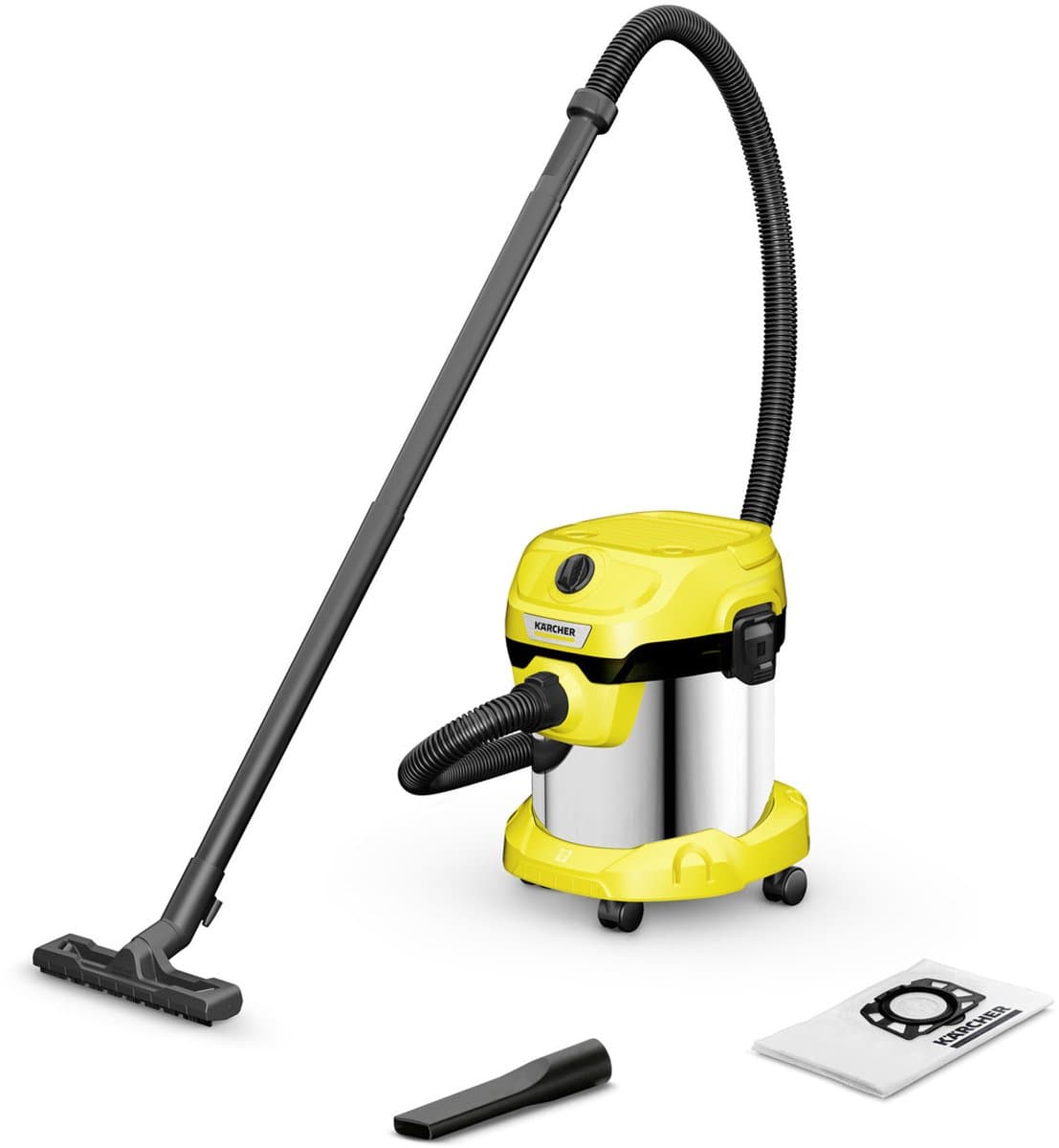 Kärcher V-15/4/18 stofzuiger 15 l Trommelstofzuiger Droog 1000 W Stofzak — afbeelding 1