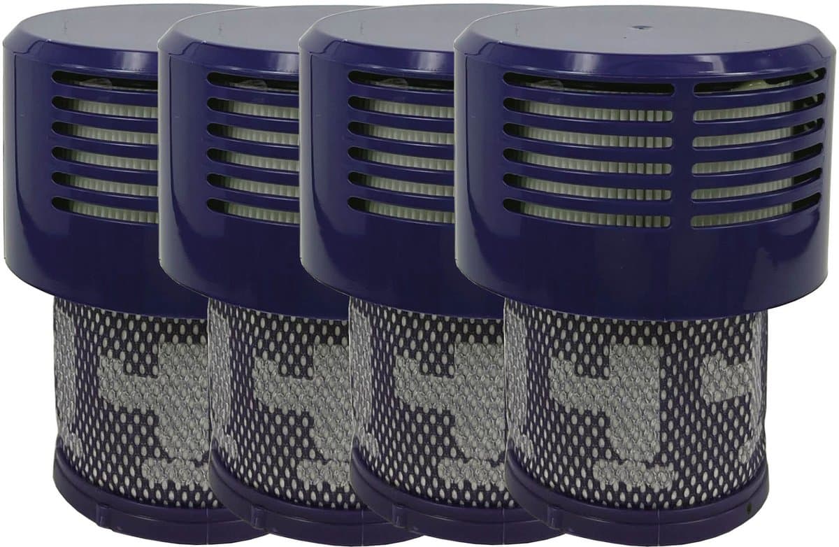 Multaparts® HEPA Filter cassette (set a 4 stuks) geschikt voor Dyson V10 - Wasbaar - | Gemaakt van duurzaam katoen en eenvoudig te reinigen | Meet op voor je besteld | Vervanger voor Dyson 969082-01 — afbeelding 1