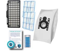 Multaparts® stofzuiger-APK set geschikt voor Siemens M5 & Z5 serie | Complete onderhoudsset met stofzuigerzakken type G-ALL (10 x), motorfilter (2 x), HEPA filter, geursticks (5 x), APK-checklist & APK-sticker | Maak je stofzuiger als nieuw